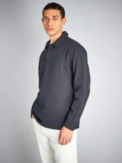 Sweat En Molleton Avec Col Polo -Kiabi sweat en molleton avec col polo noir zj834 2 frb4