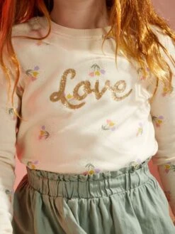 Sweat En Molleton Avec Imprimé Fantaisie -Kiabi sweat en molleton avec imprime fantaisie ecru zj027 1 frb3