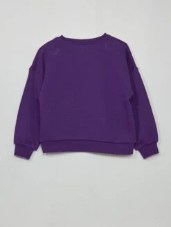 Sweat En Molleton Avec Imprimé -Kiabi sweat en molleton avec imprime violet zk216 2 frb3 1
