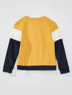 Sweat En Molleton Color Block -Kiabi sweat en molleton color block jaune zp202 4 frb3 1