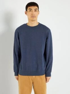 Sweat En Molleton Uni -Kiabi sweat en molleton uni bleu noir zq953 4 frb2