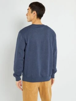 Sweat En Molleton Uni -Kiabi sweat en molleton uni bleu noir zq953 4 frb3 1