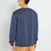 Sweat En Molleton Uni -Kiabi sweat en molleton uni bleu noir zq953 4 frb3