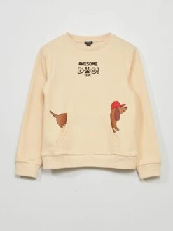 Sweat Imprimé Fantaisie 'chien' -Kiabi sweat imprime fantaisie chien beige amm67 1 frb3