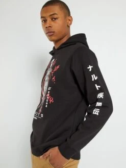 Sweat 'Naruto' En Molleton -Kiabi sweat naruto en molleton noir apy76 1 frb3