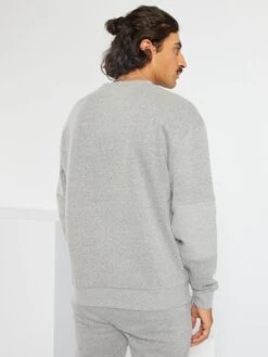 Sweat Uni Avec Manches Côtelées 8 Sweat Uni Avec Manches Côtelées -Kiabi sweat uni avec manches cotelees gris zm879 2 frb3