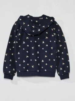 Sweat Zippé à Capuche Imprimé