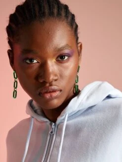 Sweat Zippé à Capuche Oversize