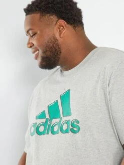 T-shirt 'adidas' Manches Courtes Logo -Kiabi t shirt adidas manches courtes logo gris acx78 1 frb4 1