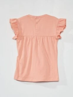 T-shirt Avec Broderie -Kiabi t shirt avec broderie rose acs36 1 frb2 1