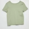 T-shirt Col Rond Manches Courtes -Kiabi t shirt col rond manches courtes vert zr050 3 frb6