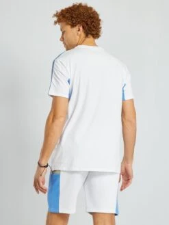 T-shirt Color-block En Jersey -Kiabi t shirt color block en jersey blanc zs936 1 frb3