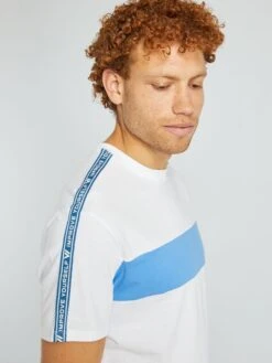 T-shirt Color-block En Jersey -Kiabi t shirt color block en jersey blanc zs936 1 frb4 1