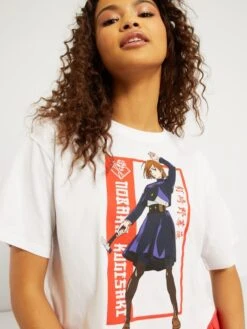 T-shirt Cropped 'Jujutsu Kaisen' En Jersey -Kiabi t shirt cropped jujutsu kaisen en jersey blanc zs948 1 frb3
