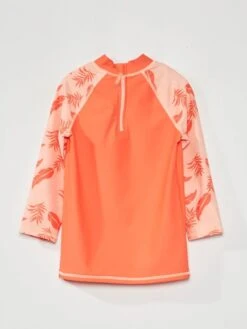 T-shirt De Bain Anti-UV Manches Longues -Kiabi t shirt de bain anti uv manches longues rouge zr970 1 frb3 1