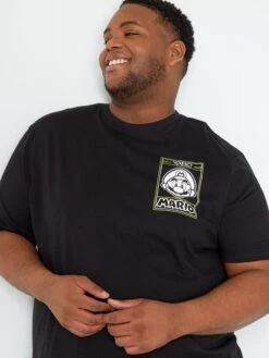 T-shirt En Coton 'Super Mario' -Kiabi t shirt en coton super mario noir abb03 1 frb3 1