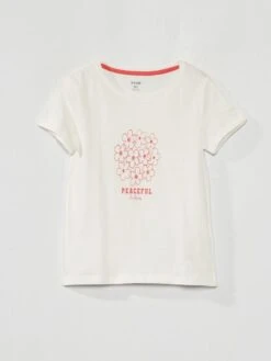 T-shirt En Jersey Avec Imprimé -Kiabi t shirt en jersey avec imprime blanc aej46 1 frb5