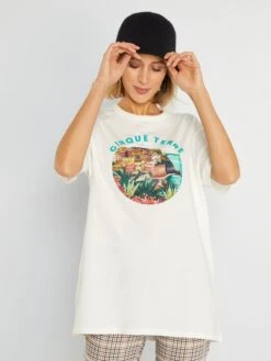 T-shirt En Jersey Avec Imprimé - Unisex 11 T-shirt En Jersey Avec Imprimé - Unisex -Kiabi t shirt en jersey avec imprime unisex blanc yw308 9 frb2