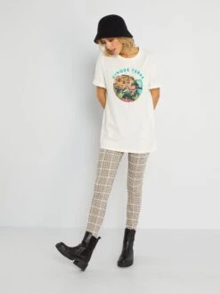 T-shirt En Jersey Avec Imprimé - Unisex 14 T-shirt En Jersey Avec Imprimé - Unisex -Kiabi t shirt en jersey avec imprime unisex blanc yw308 9 frb5