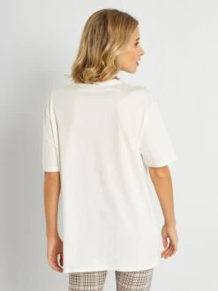 T-shirt En Jersey Avec Imprimé - Unisex 16 T-shirt En Jersey Avec Imprimé - Unisex -Kiabi t shirt en jersey avec imprime unisex blanc yw308 9 frb7