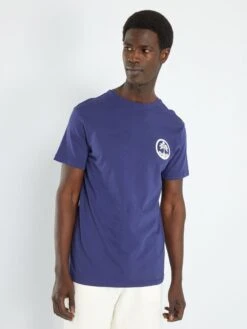 T-shirt En Jersey Avec Print -Kiabi t shirt en jersey avec print bleu marine acz75 1 frb3