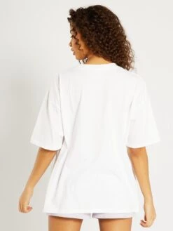 T-shirt En Jersey 'One Piece' -Kiabi t shirt en jersey one piece blanc aba94 1 frb4