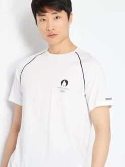 T-shirt En Jersey - Paris 2024 -Kiabi t shirt en jersey paris 2024 blanc yy385 1 frb5