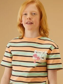 T-shirt En Jersey Rayé