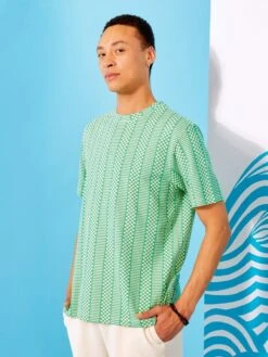 T-shirt Fluide Et Léger Avec Imprimé -Kiabi t shirt fluide et leger avec imprime vert ajm64 1 frb5