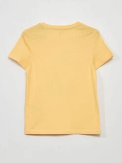 T-shirt Imprimé En Jersey -Kiabi t shirt imprime en jersey jaune zn621 5 frb3 1