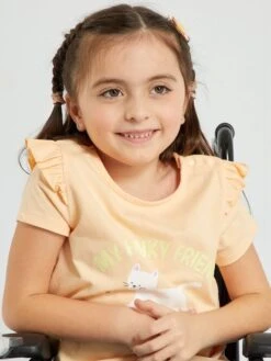 T-shirt Imprimé Pressionné Aux épaules -Kiabi t shirt imprime pressionne aux epaules orange zq983 1 frb2