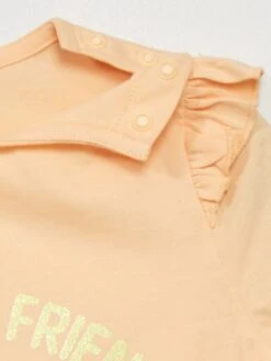 T-shirt Imprimé Pressionné Aux épaules -Kiabi t shirt imprime pressionne aux epaules orange zq983 1 frb7