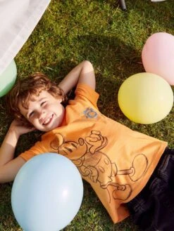 T-shirt 'Mickey' De 'Disney' -Kiabi t shirt mickey de disney orange zo477 1 frb2