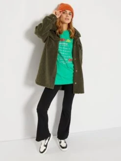 T-shirt Oversize En Jersey -Kiabi t shirt oversize en jersey vert add07 1 frb4 1
