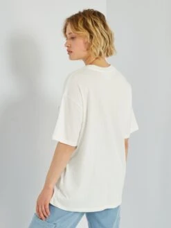 T-shirt Oversize 'Warner' -Kiabi t shirt oversize warner blanc aem53 1 frb3