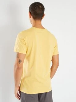 T-shirt 'Produkt' En Coton Imprimé -Kiabi t shirt produkt en coton imprime jaune acx85 4 frb3
