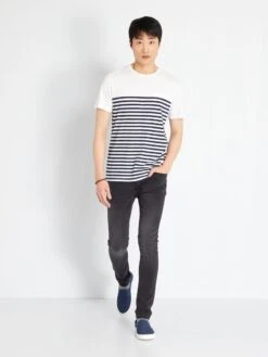 T-shirt 'Produkt' En Jersey à Rayures -Kiabi t shirt produkt en jersey a rayures bleu acz65 1 frb2