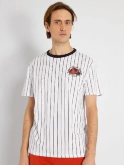 T-shirt Rayé En Coton -Kiabi t shirt raye en coton blanc zo275 2 frb3