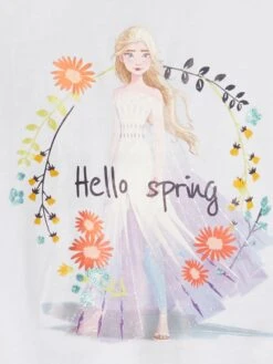 T-shirt 'Reine Des Neiges' 'Disney' -Kiabi t shirt reine des neiges disney blanc aaf13 1 frb2 1