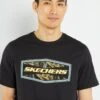 T-shirt 'Skechers' En Jersey -Kiabi t shirt skechers en jersey noir ame76 1 frb3