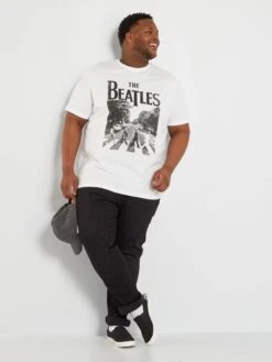 T-shirt 'The Beatles' à Col Rond -Kiabi t shirt the beatles a col rond blanc aeh70 1 frb2