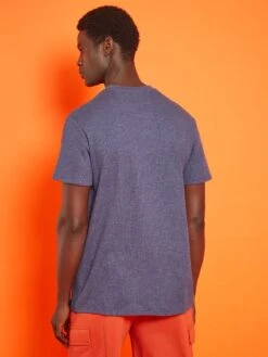 T-shirt Uni En Nid D'abeilles -Kiabi t shirt uni en nid dabeilles bleu noir zr250 7 frb4