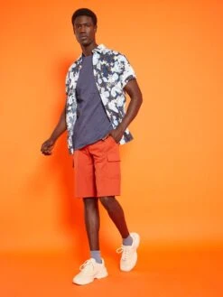 T-shirt Uni En Nid D'abeilles