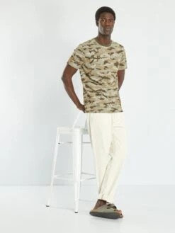 Tee-shirt Imprimé Camouflage 9 Tee-shirt Imprimé Camouflage -Kiabi tee shirt imprime camouflage kaki amk05 1 frb4 1