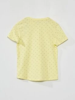 Tee-shirt Imprimé Et Col Tunisien