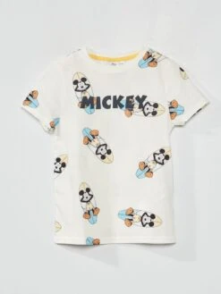 Tee-shirt Imprimé 'Mickey' -Kiabi tee shirt imprime mickey beige mickey aad80 3 frb4