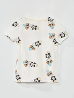 Tee-shirt Imprimé 'Mickey' -Kiabi tee shirt imprime mickey beige mickey aad80 3 frb5