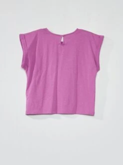 Tee-shirt Imprimé -Kiabi tee shirt imprime violet zp002 1 frb3 1