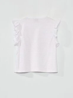 Tee-shirt Manches Volantées 'Cry Babies' -Kiabi tee shirt manches volantees cry babies blanc aae08 1 frb3 1