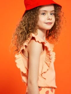 Tee-shirt Sans Manches Côtelée -Kiabi tee shirt sans manches cotelee orange zq508 5 frb5 1